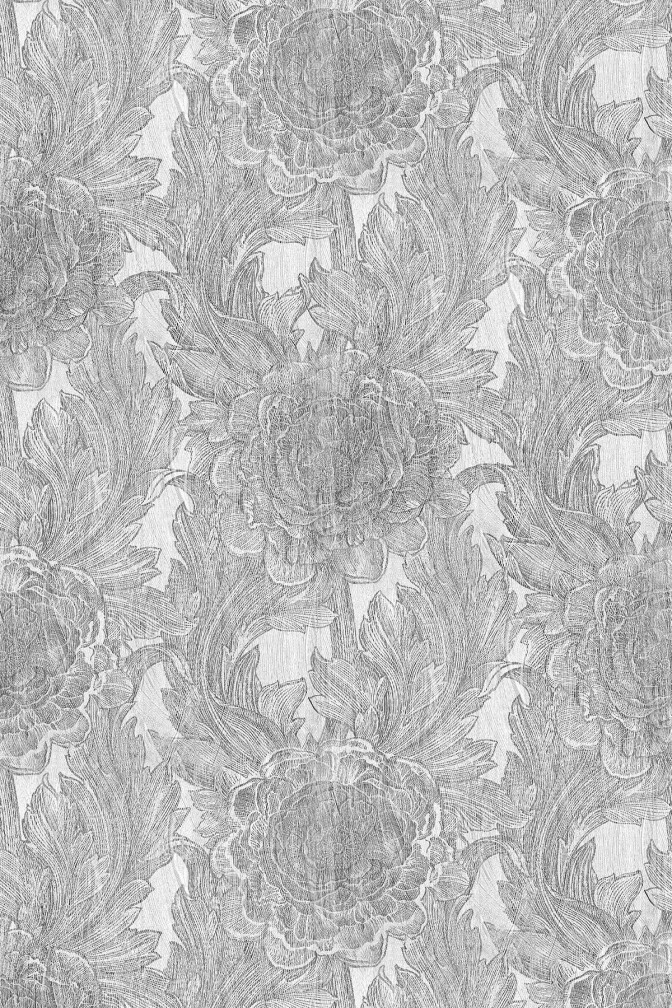 Whitewash Rose Wallpaper