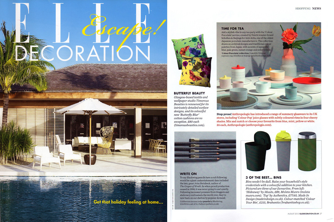 Elle Decoration, August 2012