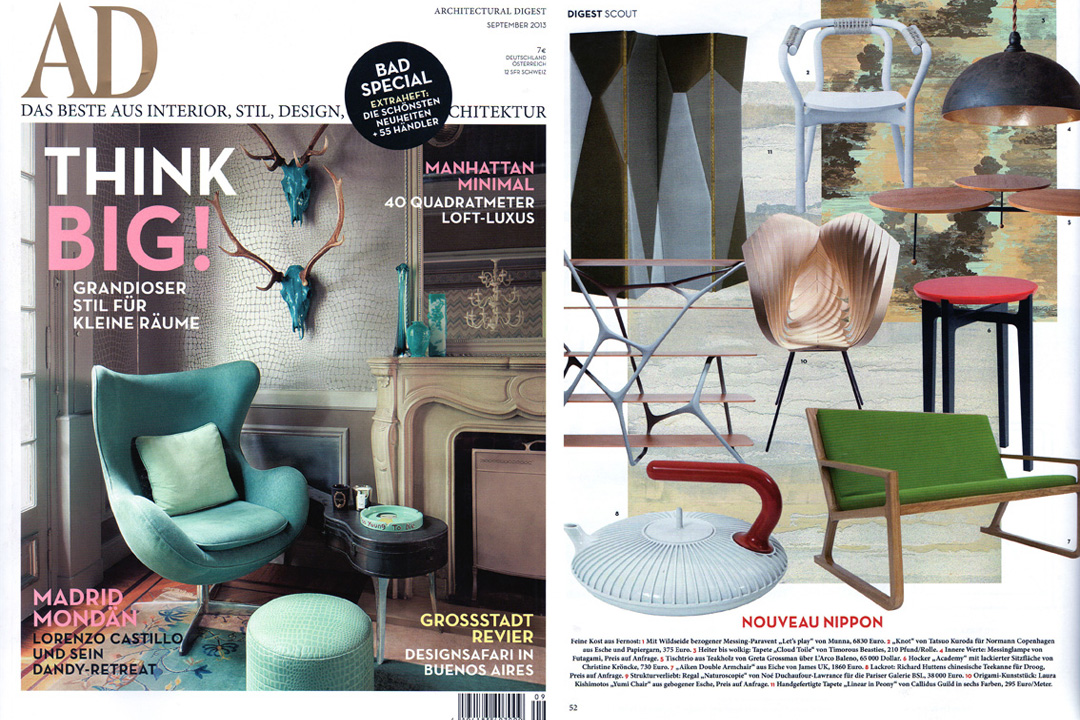 Architectural Digest Germany, September 2013