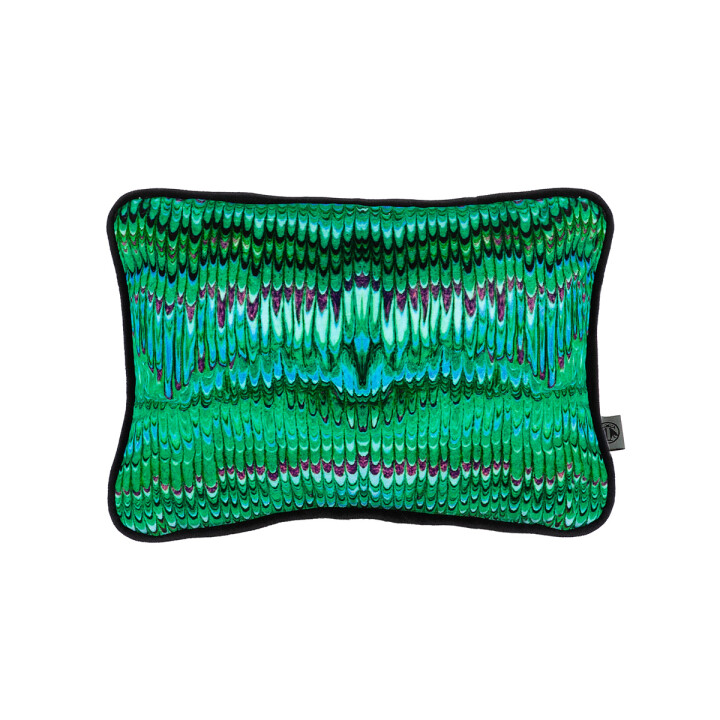 Nonpareil Green And Purple Cushion