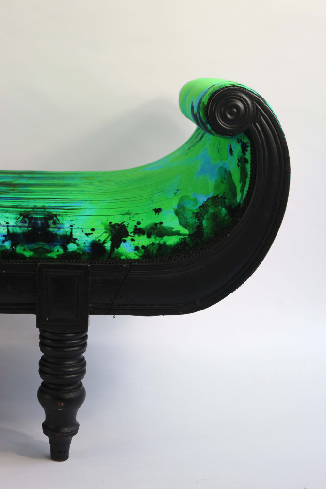 Georgian Emerald Green Chaise / image 5