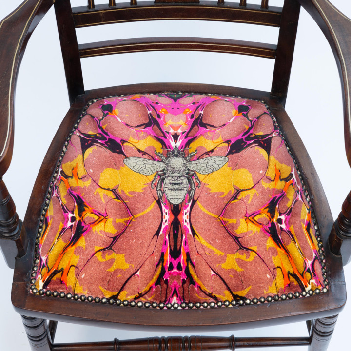Tutti Frutti Wooden Inlay Chair / image 2