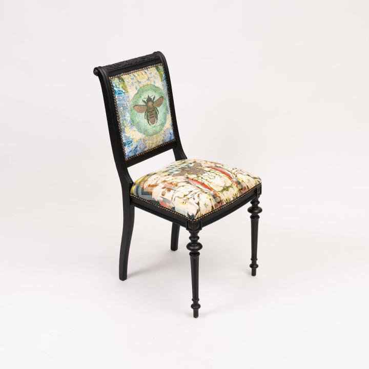 Honey Bee Linear Damask Chair / image 2
