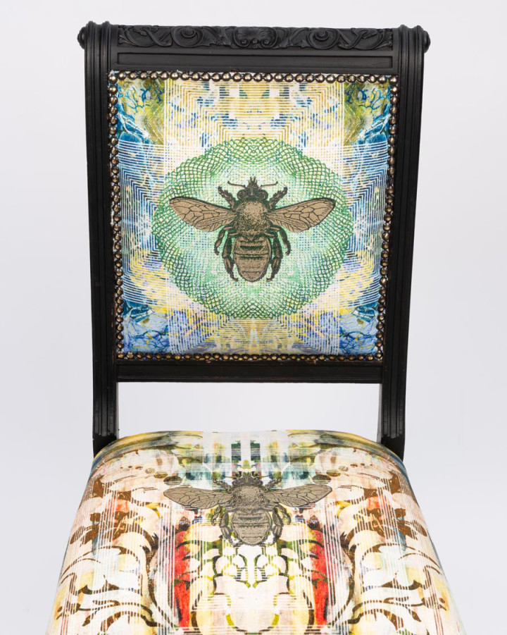 Honey Bee Linear Damask Chair / image 4