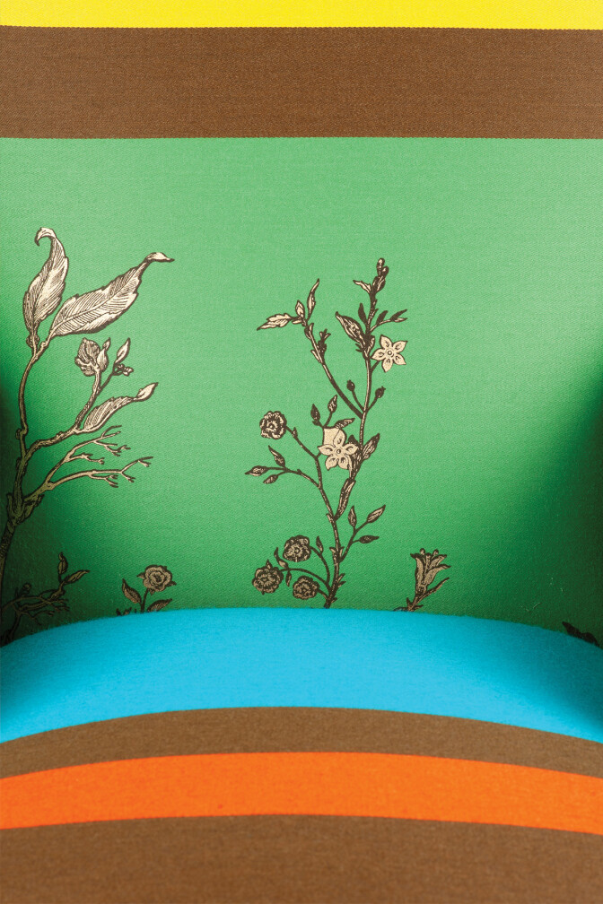 Custom Birdbranch Stripe Armchair / image 5