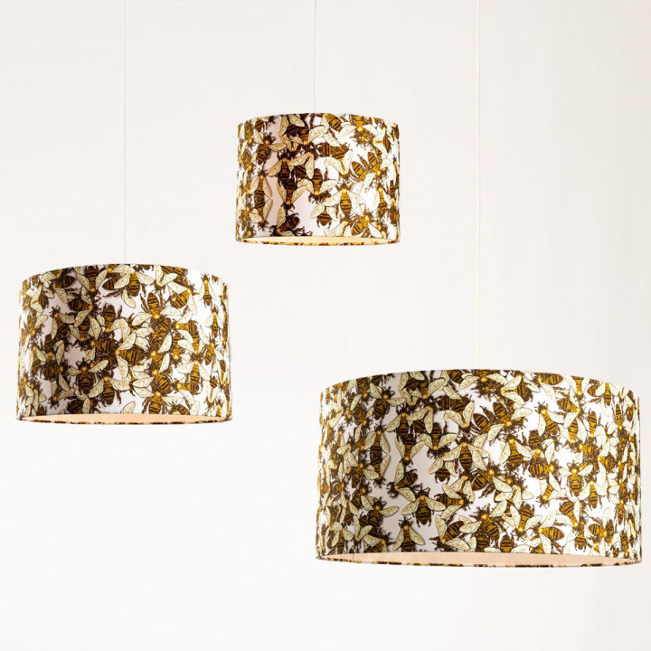 Wild Honey Bee Lampshade / image 1