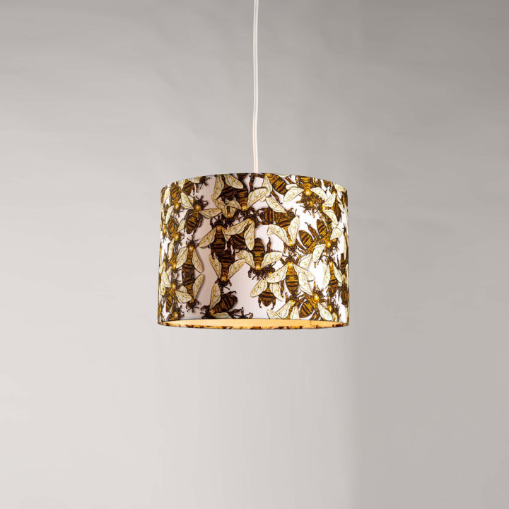 Wild Honey Bee Lampshade / image 1