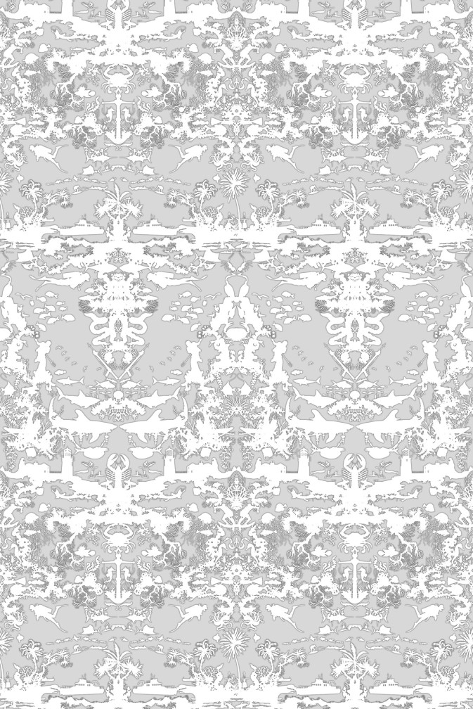 Marine Toile Wallpaper / image 1