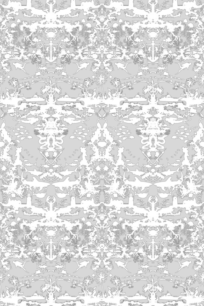 Marine Toile Wallpaper / image 1