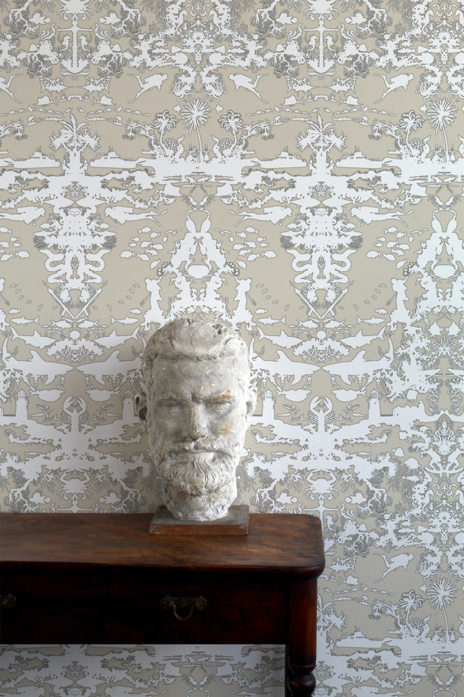 Marine Toile Wallpaper / image 3