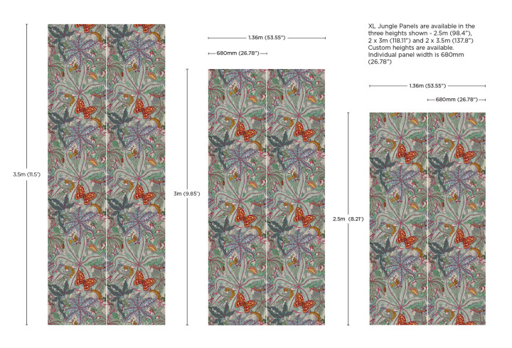 XL Jungle Modular Wallpaper Panels: Grandifolius / image 6