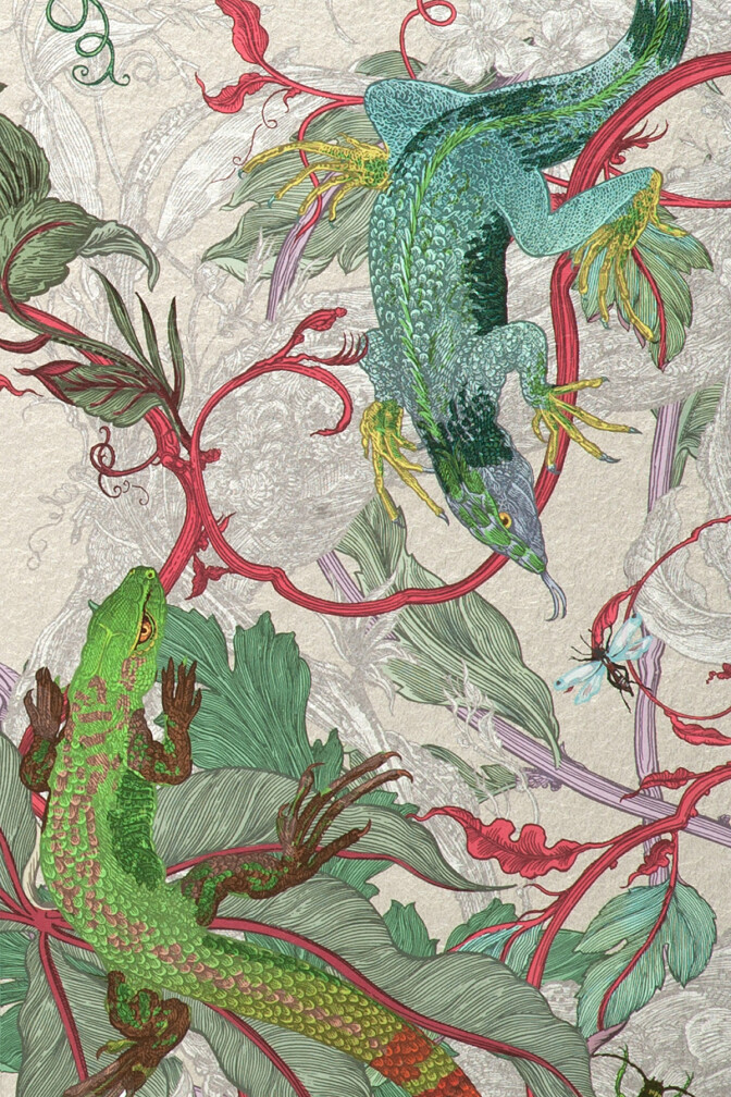 XL Jungle Modular Wallpaper Panels: Lacerta / image 2