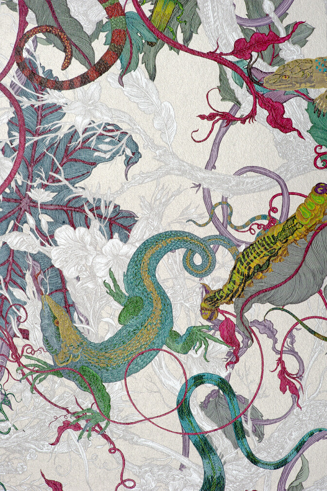 XL Jungle Modular Wallpaper Panels: Lacerta / image 3