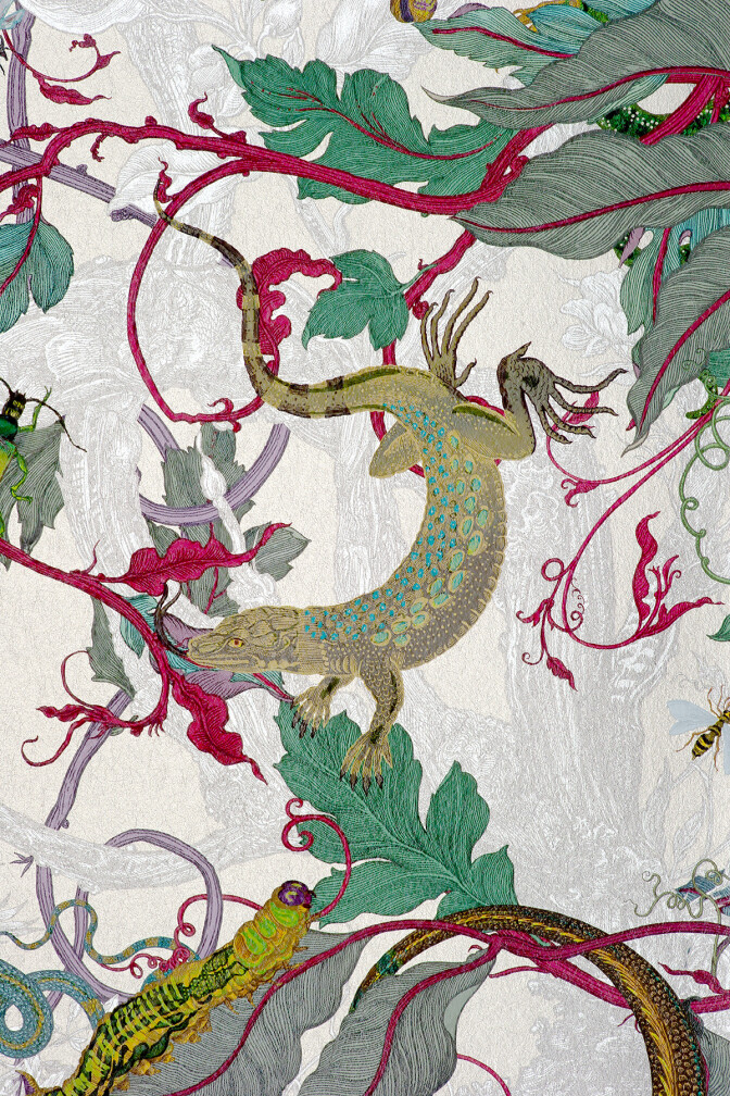 XL Jungle Modular Wallpaper Panels: Lacerta / image 4