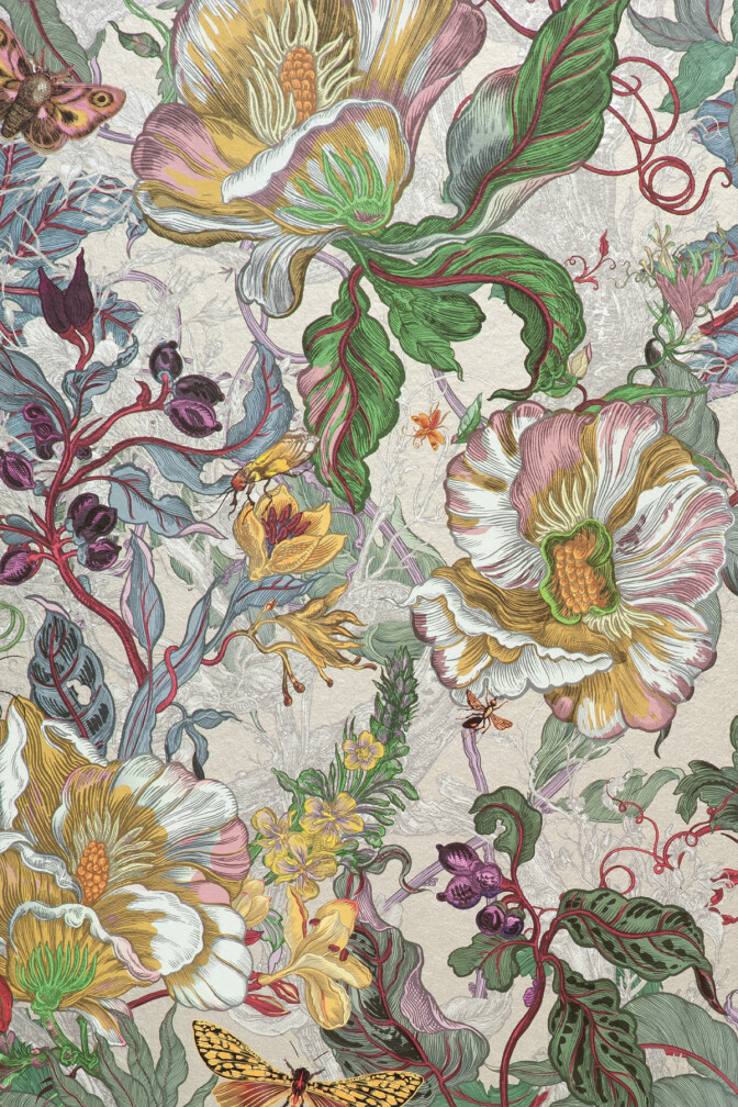 XL Jungle Modular Wallpaper Panels: Papaver / image 2