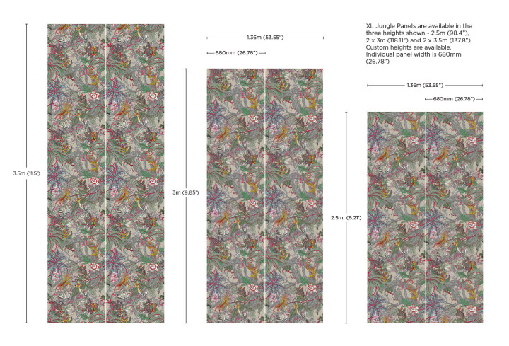 XL Jungle Modular Wallpaper Panels: Baccalis / image 7