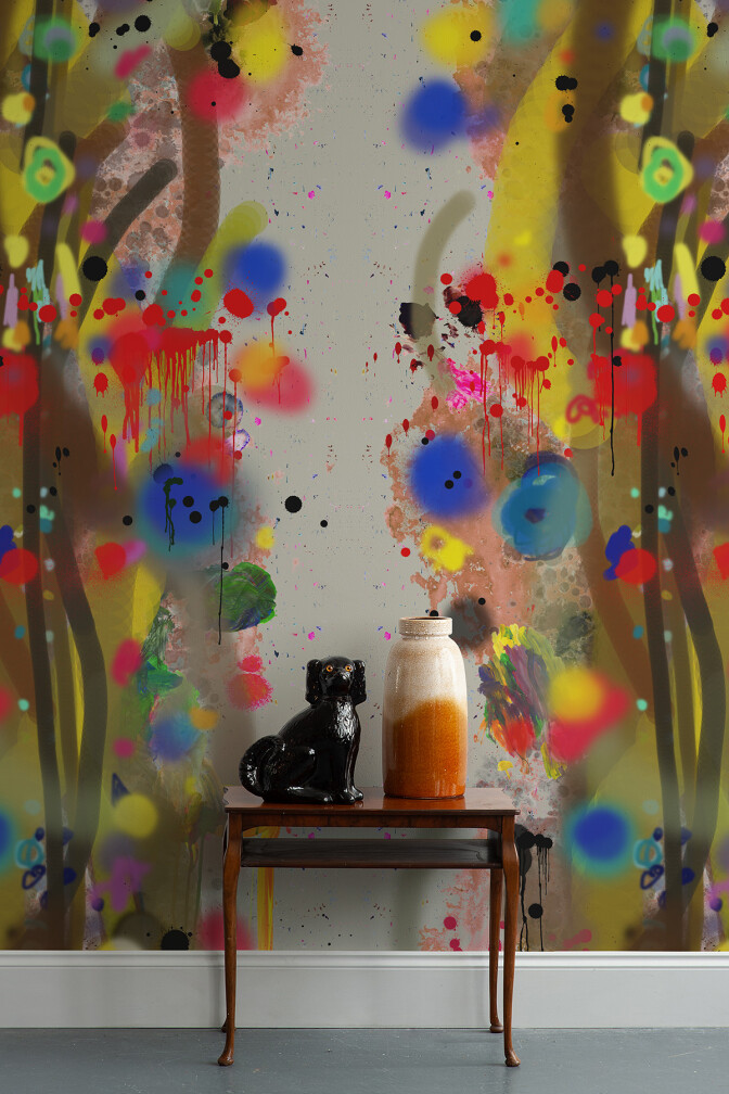 Graffiti Stripe Superwide Wallpaper Panel / image 4