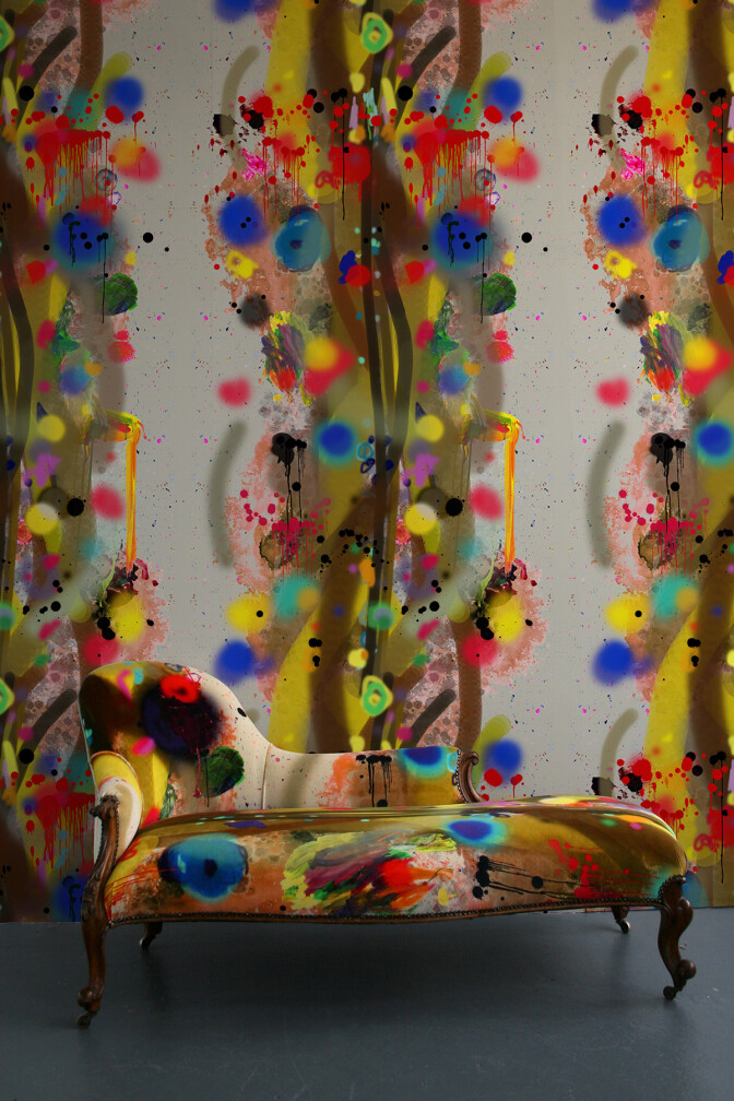 Graffiti Stripe Superwide Wallpaper Panel / image 2