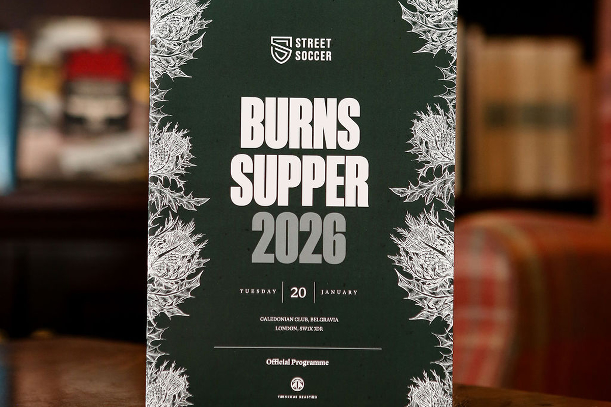Street Soccer Scotland: Burns Supper 2026