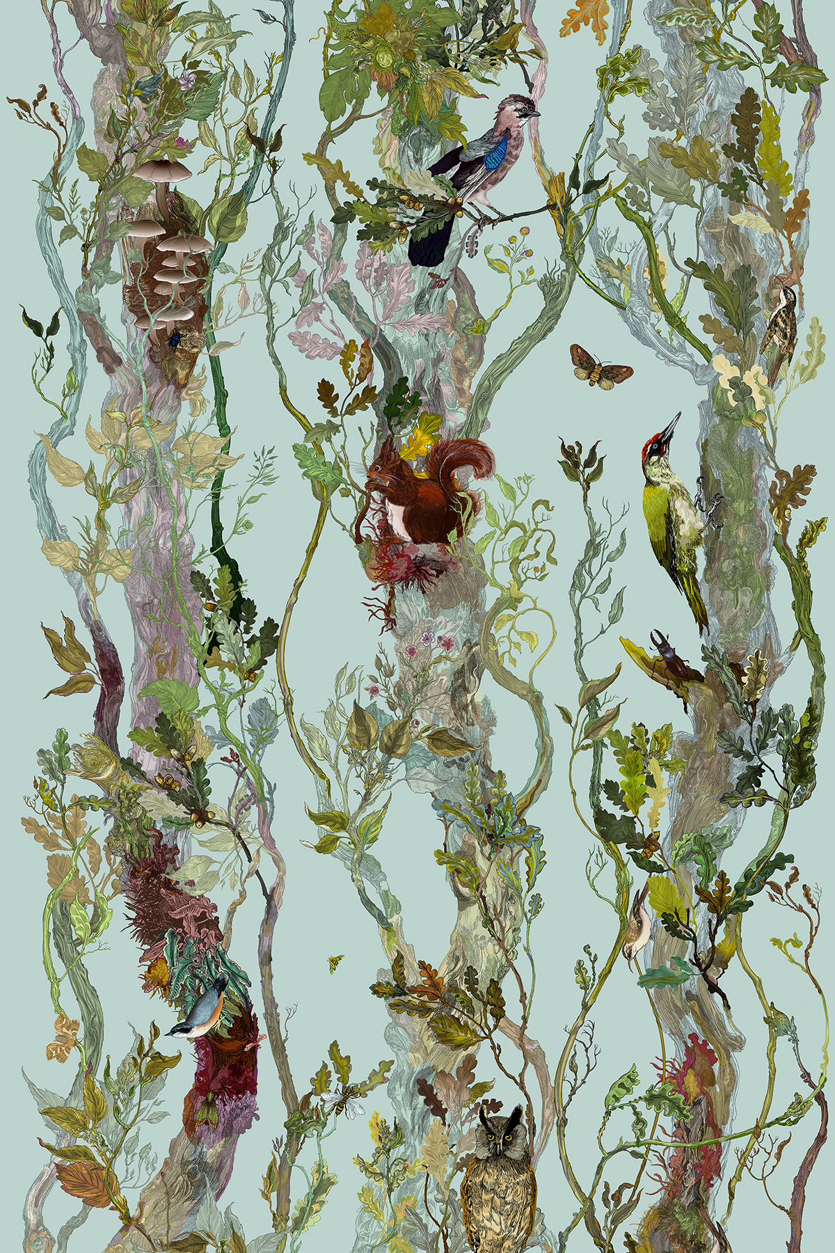 Indie Wood Cotton Linen Fabric / image 1