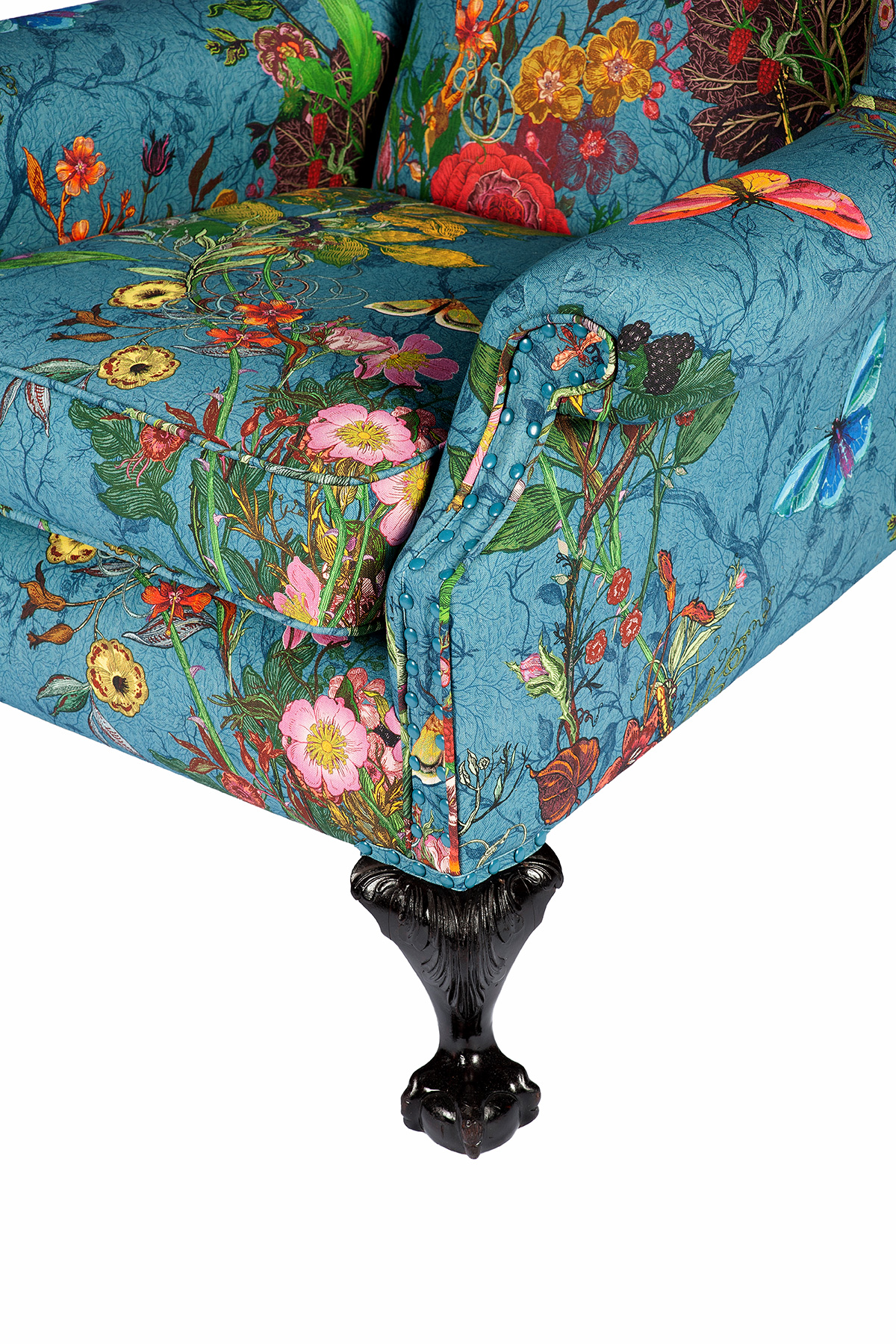 Bloomsbury Garden Teal Wingback / image 7