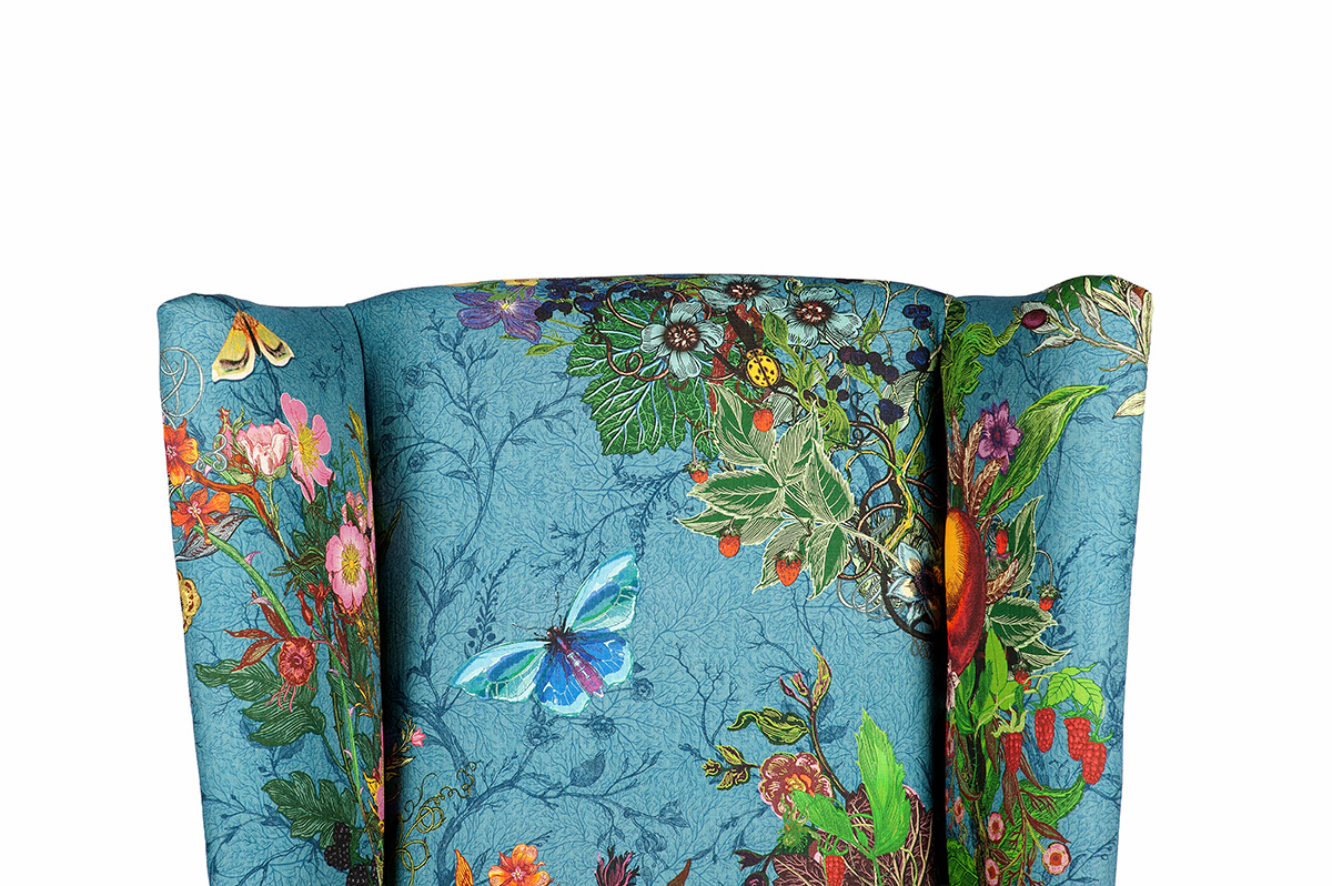 Bloomsbury Garden Teal Wingback / image 9