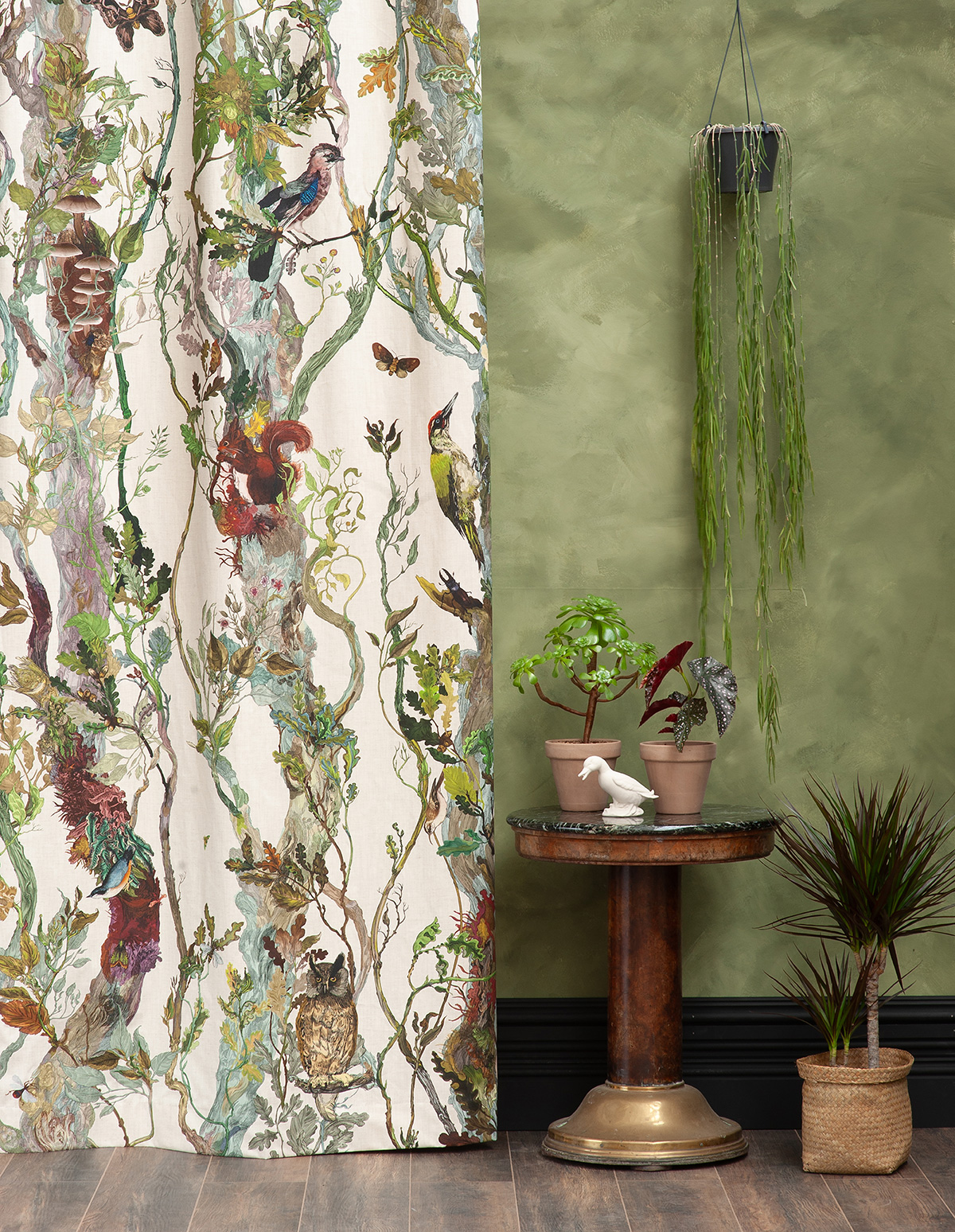 Indie Wood Cotton Linen Fabric / image 3