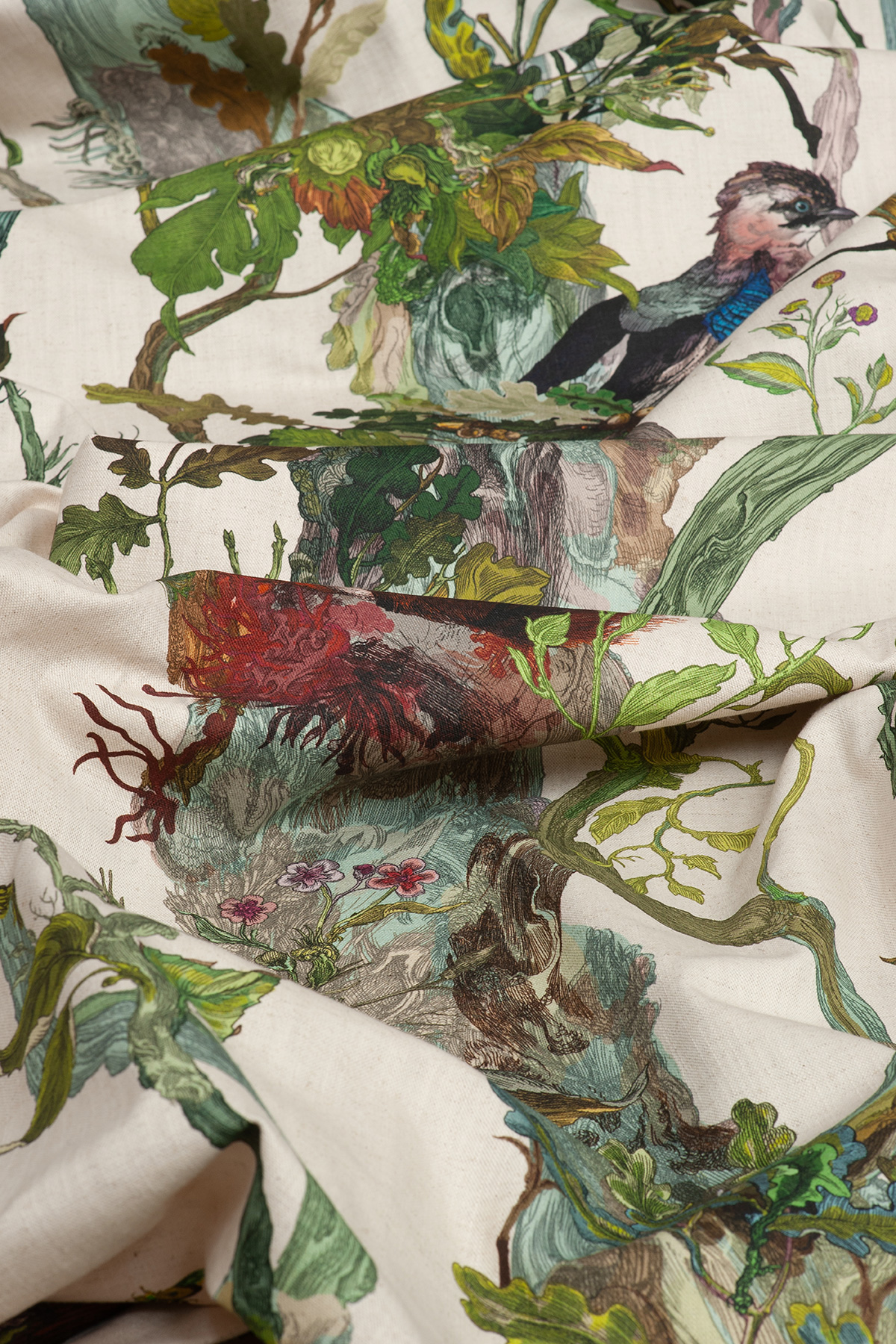 Indie Wood Cotton Linen Fabric / image 4