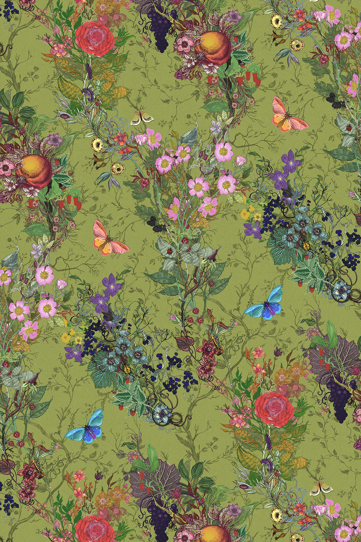 Bloomsbury Garden Cotton Linen Fabric