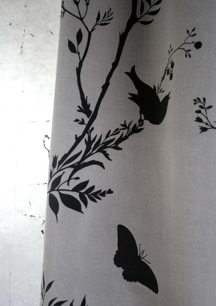 Birdbranch Stripe Velvet Fabric / image 2
