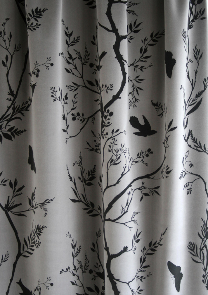 Birdbranch Stripe Velvet Fabric / image 3