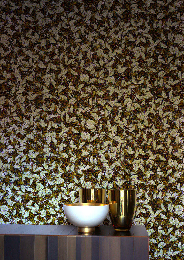 Wild Honey Bee All Over Wallpaper / image 2