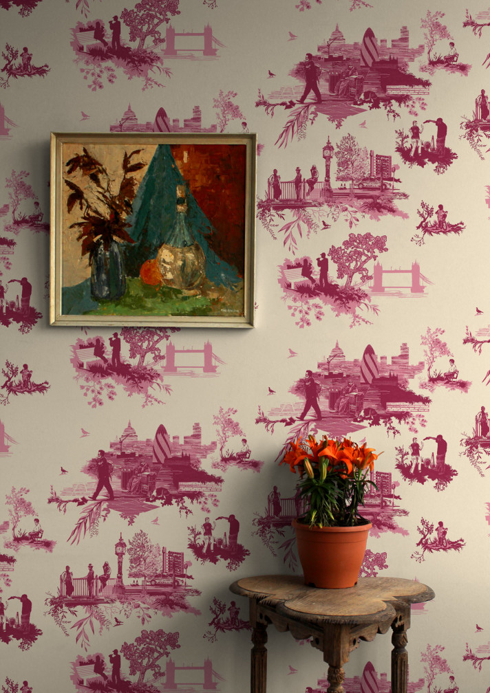 London Toile Wallpaper / image 2