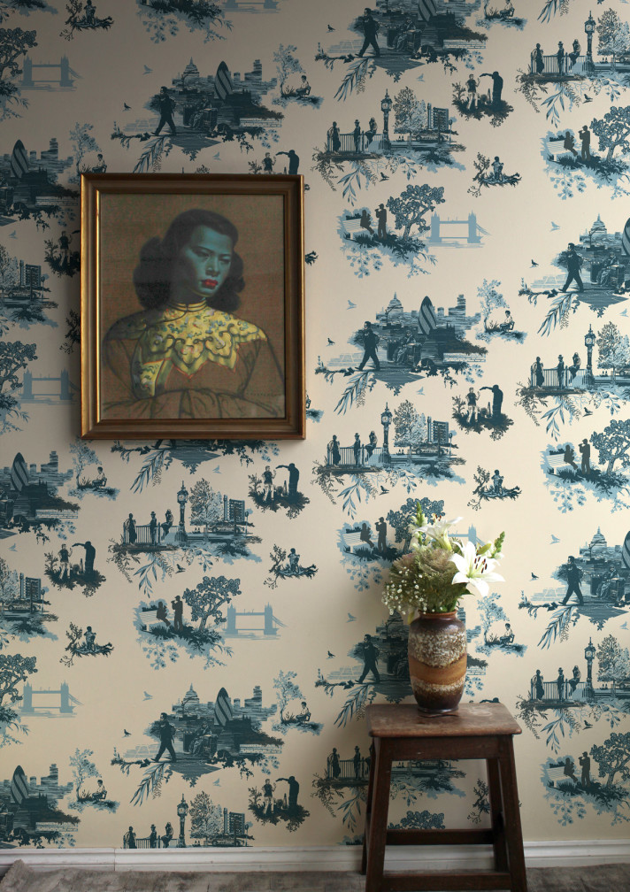 London Toile Wallpaper / image 3