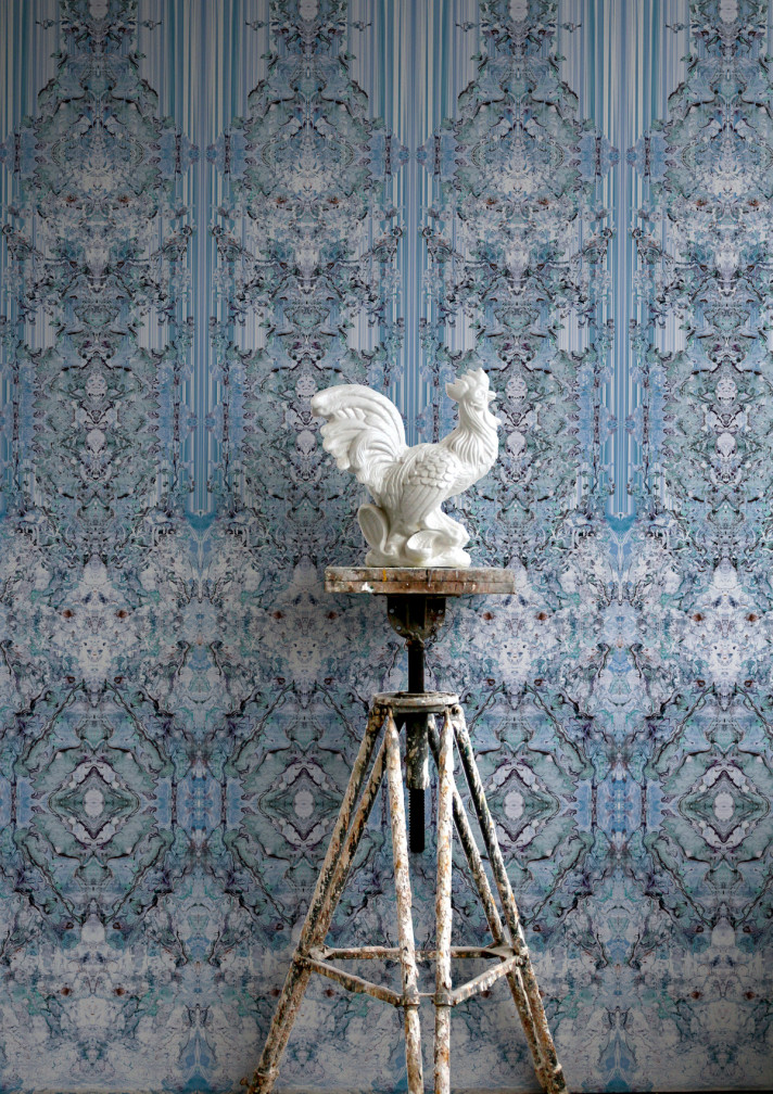 Marble Damask Wallpaper Panels / image 2