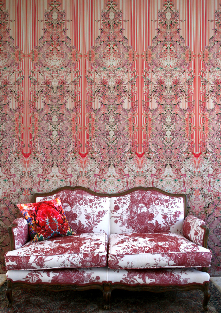 Marble Damask Wallpaper Panels / image 2