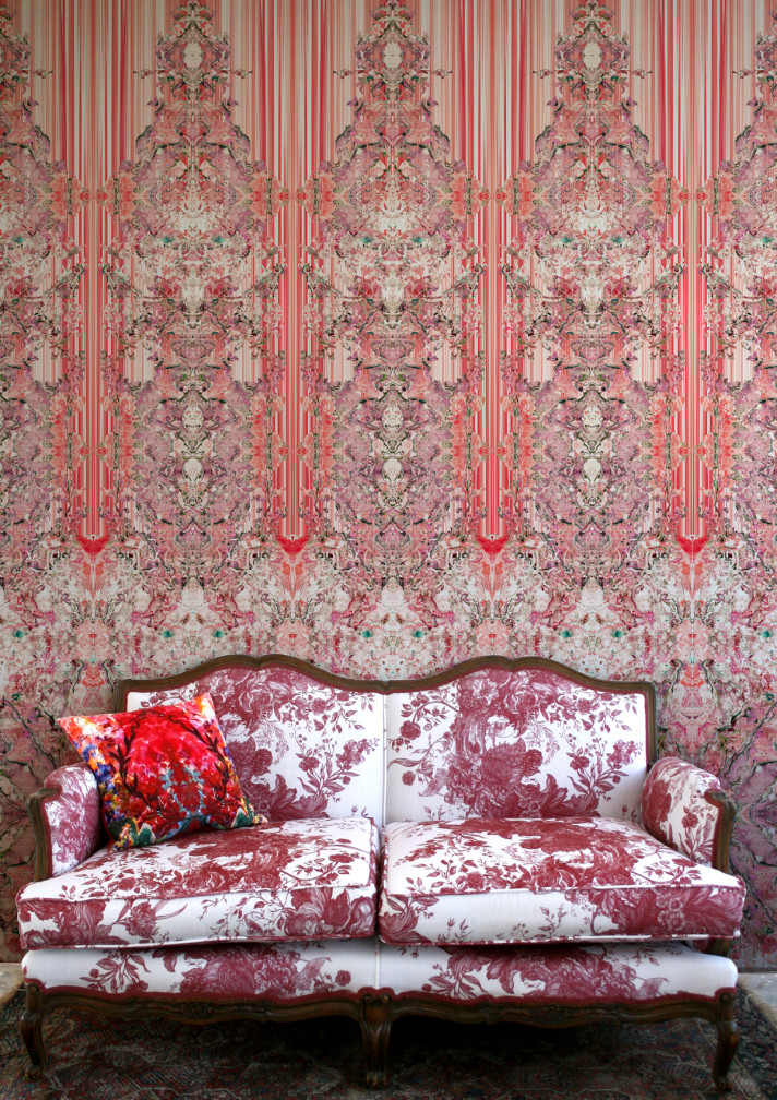 Marble Damask Wallpaper Panel / image 2