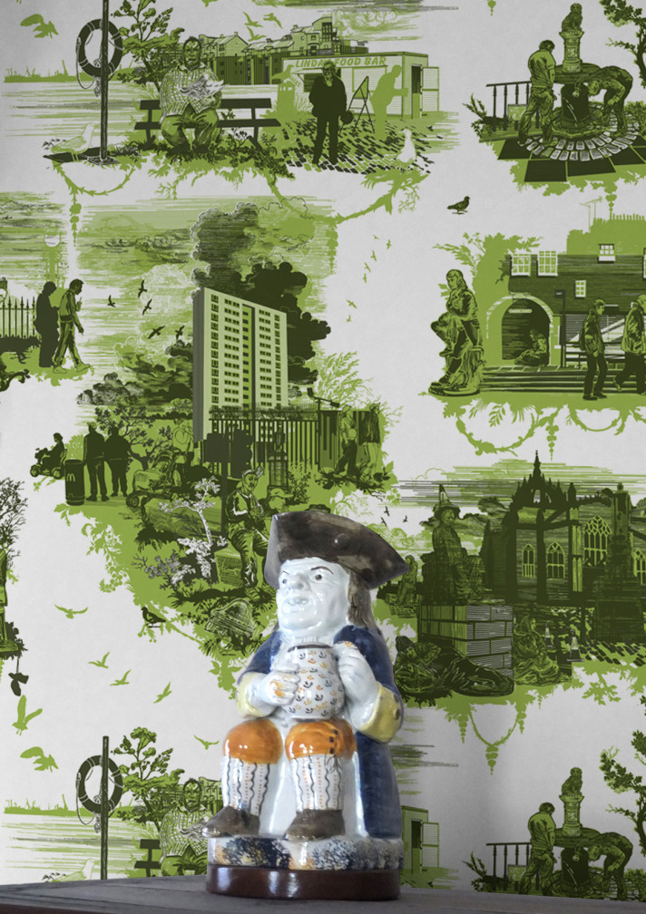 Edinburgh Toile Wallpaper / image 2