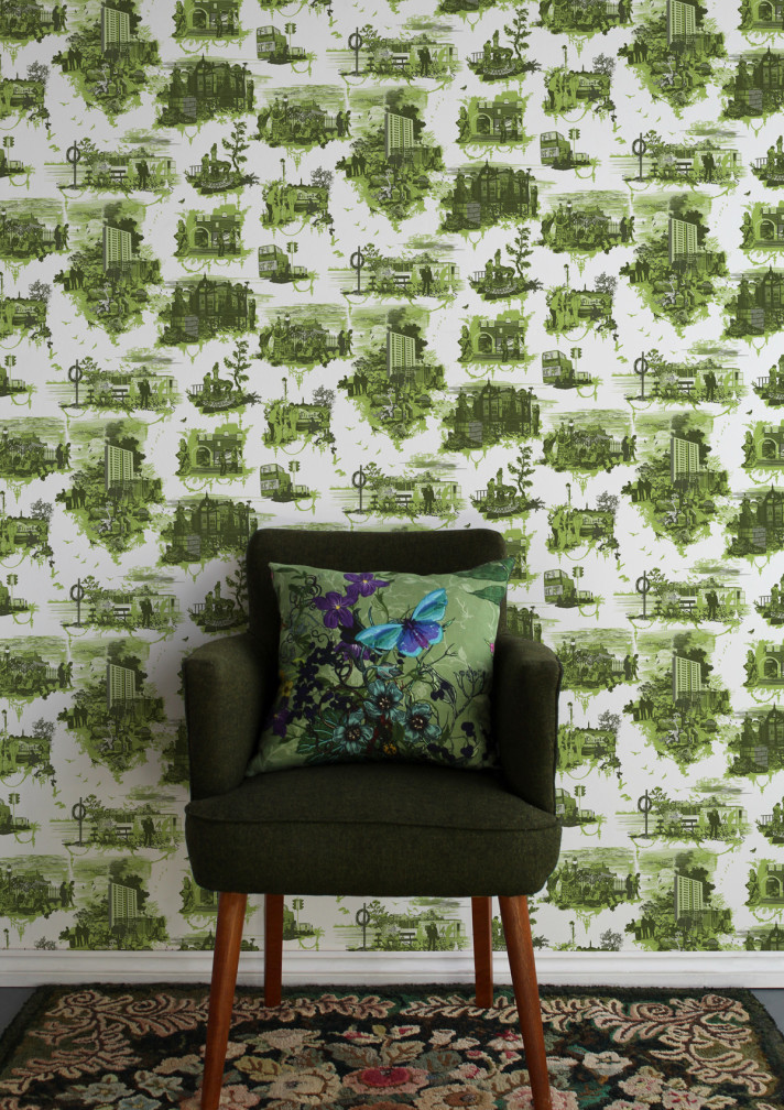 Edinburgh Toile Wallpaper / image 3