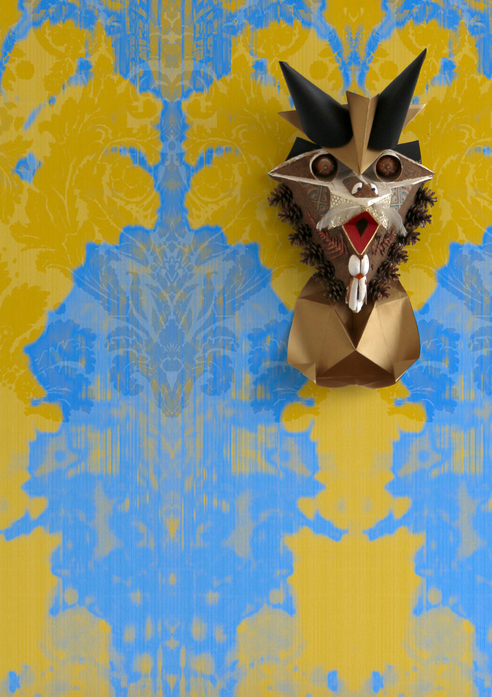 Ikat Damask Wallpaper Panels / image 2