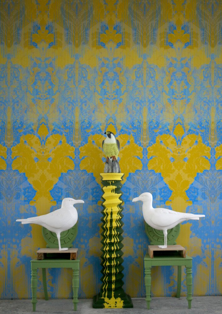 Ikat Damask Wallpaper Panel / image 3