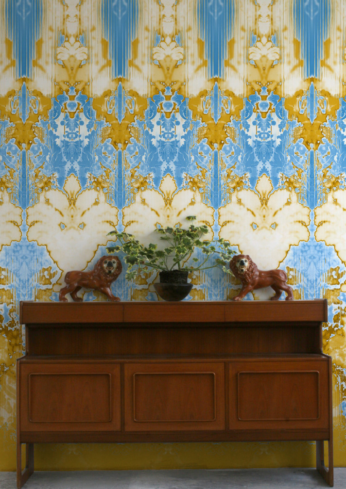 Ikat Damask Wallpaper Panel / image 3