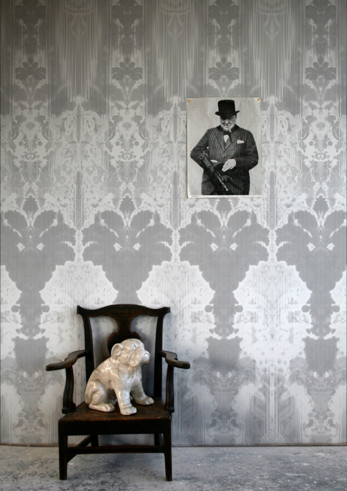 Ikat Damask Wallpaper Panel / image 2