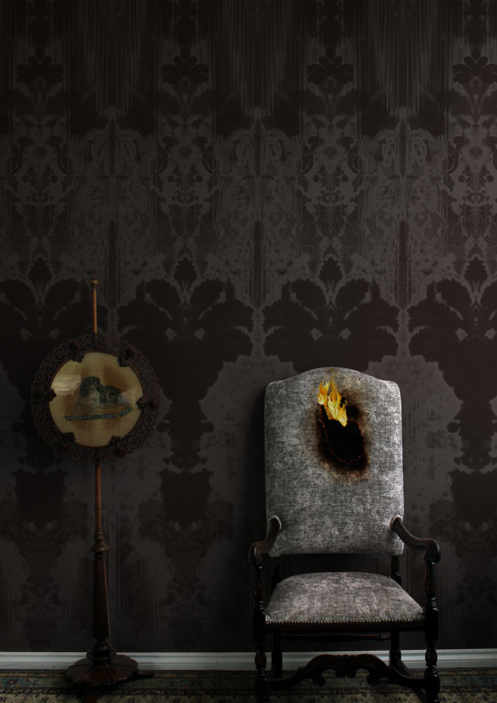 Ikat Damask Wallpaper Panel / image 3