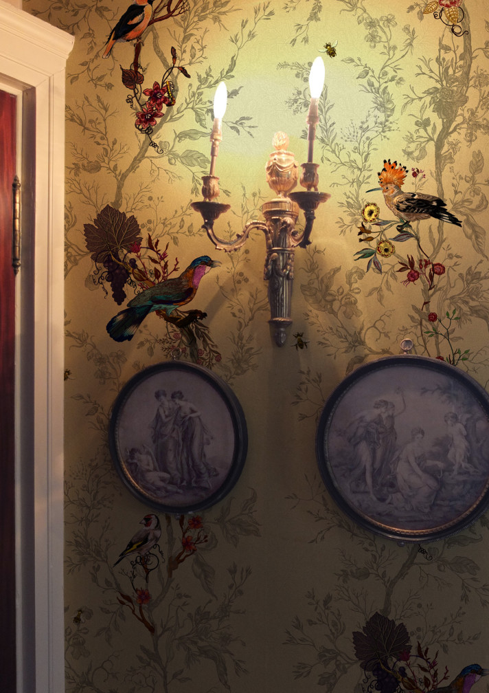 Birds N Bees Mica Wallpaper / image 3