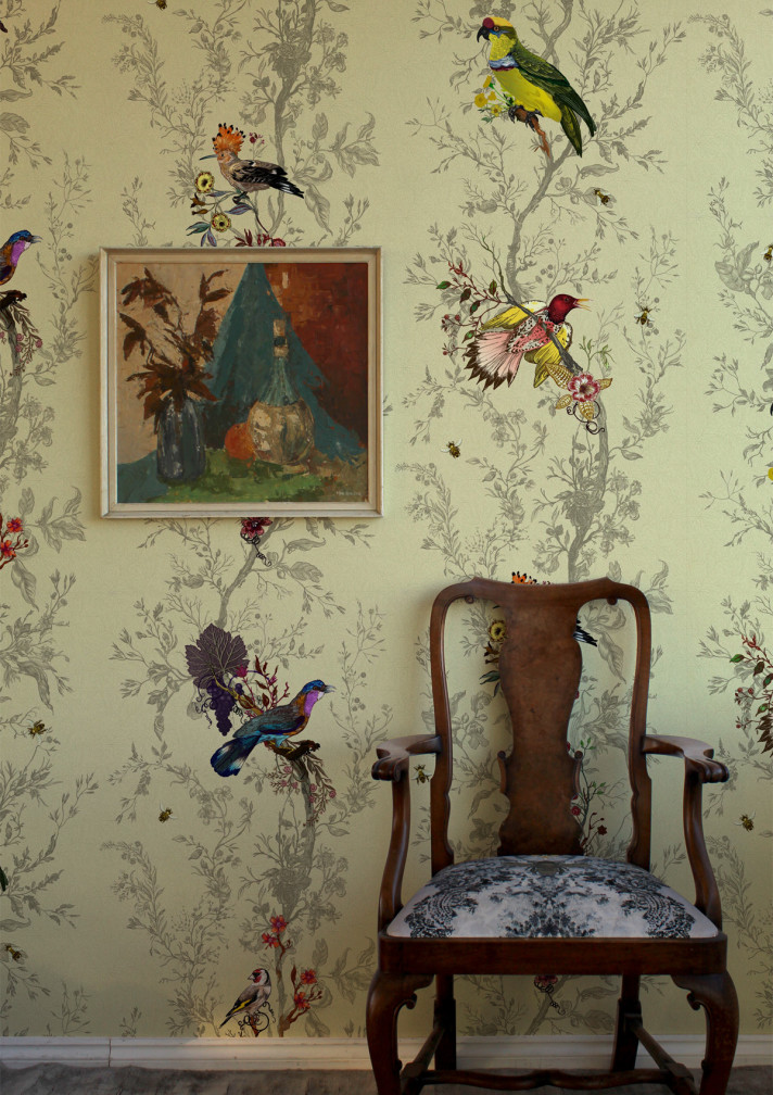 Birds N Bees Mica Wallpaper / image 5