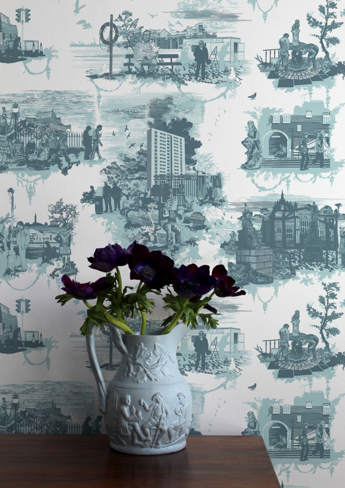 Edinburgh Toile Wallpaper / image 2