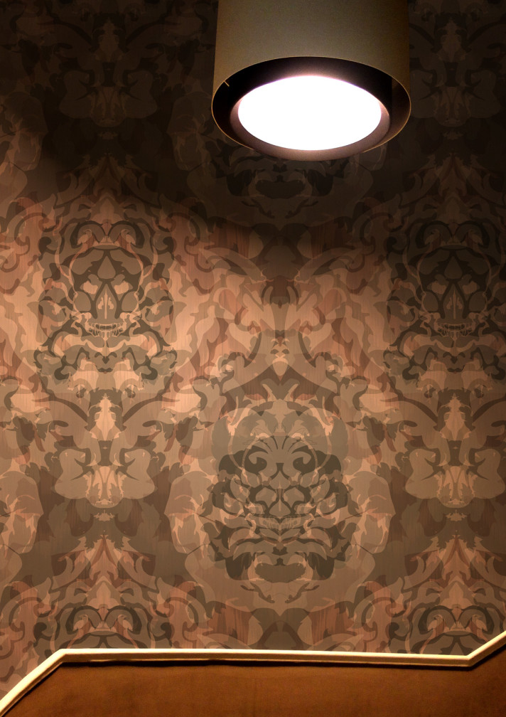 Skull Damask Superwide Wallpaper / image 2