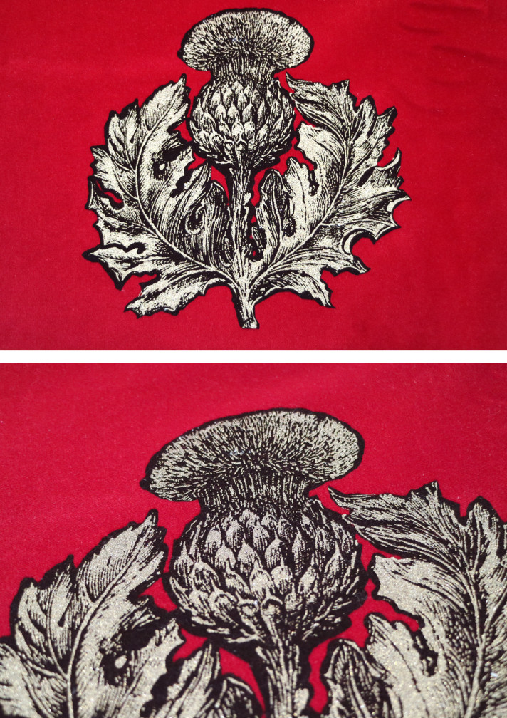 Little Thistle Velvet Fabric / image 3