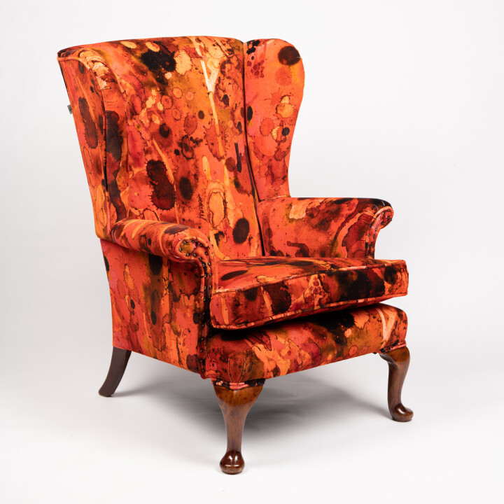 Storm Blotch Red Velvet Wingback / image 3